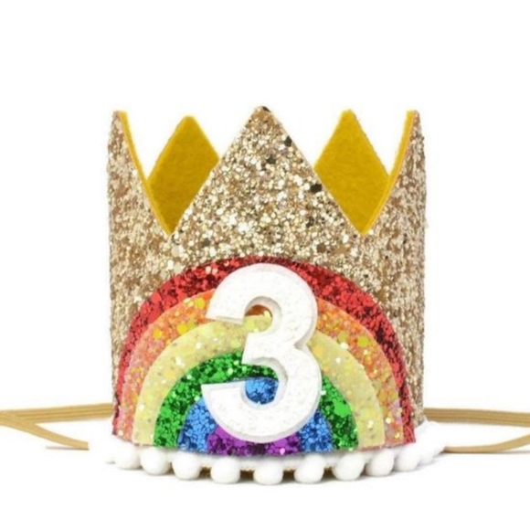 Other - 3rd Birthday Rainbow Crown